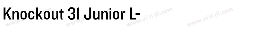 Knockout 31 Junior L字体转换